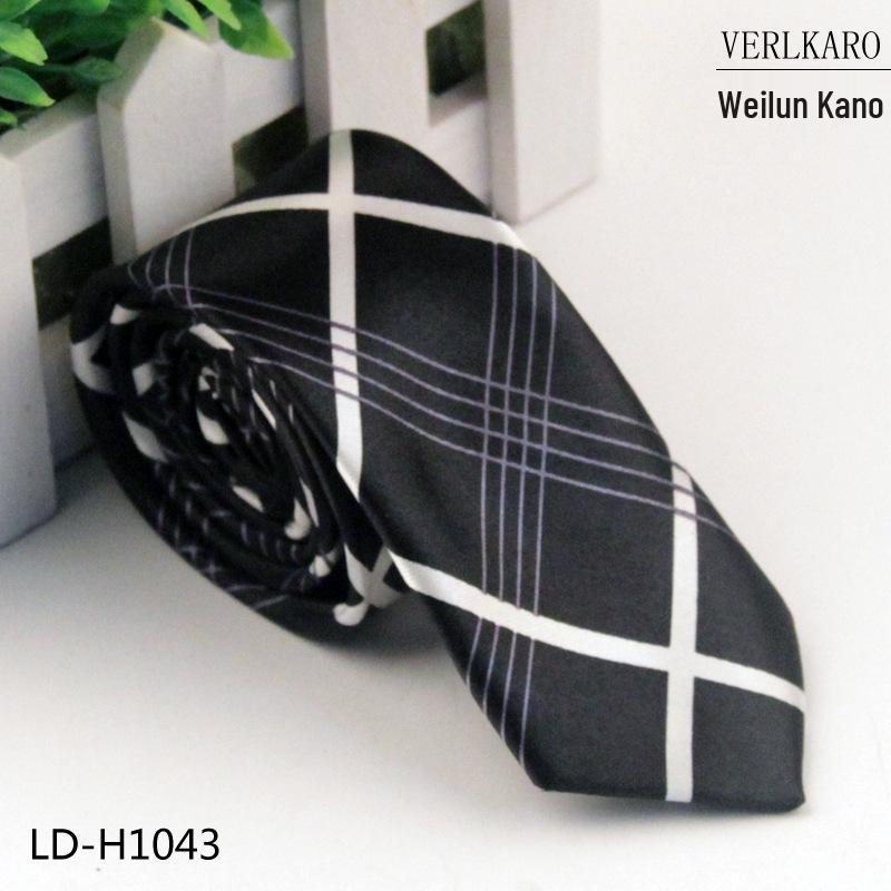 Multi-Color Student 5cm Narrow British Casual Polyester Silk Printed Tie