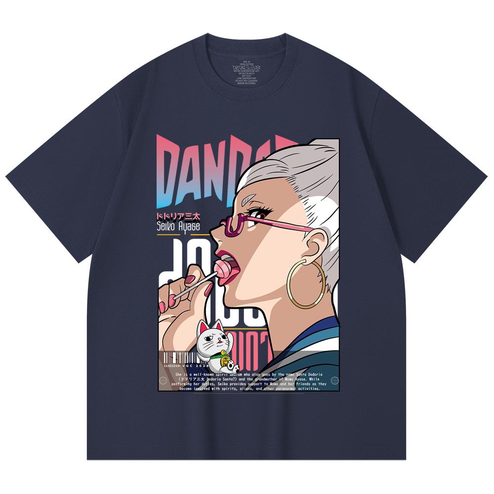 230 Gsm 100% Cotton DanDaDan V10 Seiko Print Unisex Heavy Cotton T Shirt