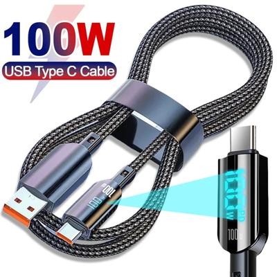 Καλώδιο Δεδομένων Γρήγορης Φόρτισης 100W PD Καλώδιο USB Τύπου C Για iPhone 16 15 pro Huawei Xiaomi Samsung Καλώδιο Δεδομένων Κινητού Τηλεφώνου USB C Καλώδιο