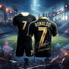 Cristiano Ronaldo No.7 Football Suit Set Match Training Uniform Short Sleeve Shorts Set Quick Drying Sportswear Gift kids