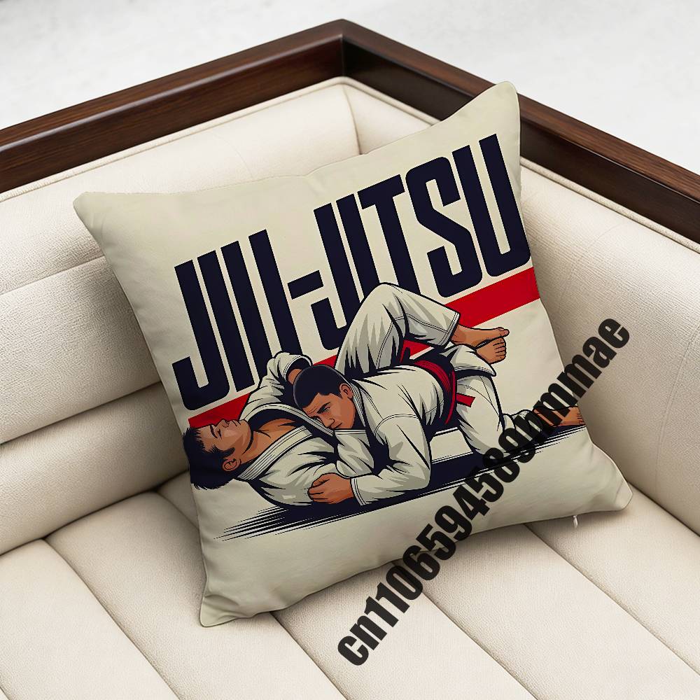 Brazilian Jiu Jitsu BJJ Japan Judo Coffee Snake Throw Pillow Case Sham xcm xcm Square Car Pillowcase Pad Cushion Cover