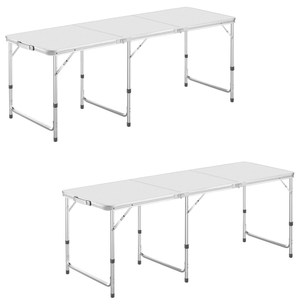 DesertFox Camping Outdoor Height Compact Easy XN008 180cm X Table, Table, Folding, 180cm, 3-Stage Adjustment, Single/Set, Picnic, Leisure, Camping,