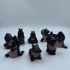 Harz Pose Yoga Flusspferd Statue mit Meditations-Asanas Herausfordernd Tollpatschiger Yoga Meister Flusspferd Hippopotamus Dekor Yoga Pose Figur