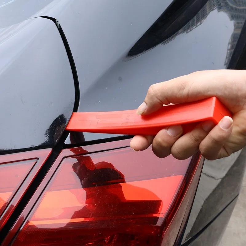 Car Window Dent Repair Plastic Red Car Universal Crowbar Enlarger Door Recess Body Window Door Wedge Remove Repair Hand Tools