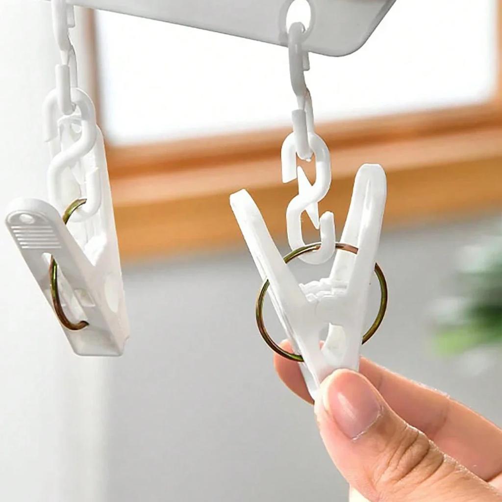 1/2/4pcs-8 clip hangers, hat leggings storage rack, durable sock drying rack, suitable for household storage rack