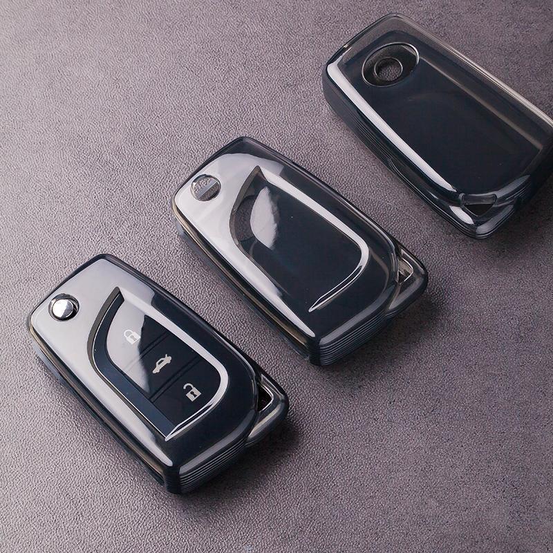 Toyota Car Key Cover for Folding Key - Compatible with Fenglanda, Corolla, Rui Fang Pioneer, Elite Models 2024 Edition.
