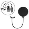 Microphone Filter Cover Dual Layered Mic Windscreen Isolation for Vocal Recording NEW