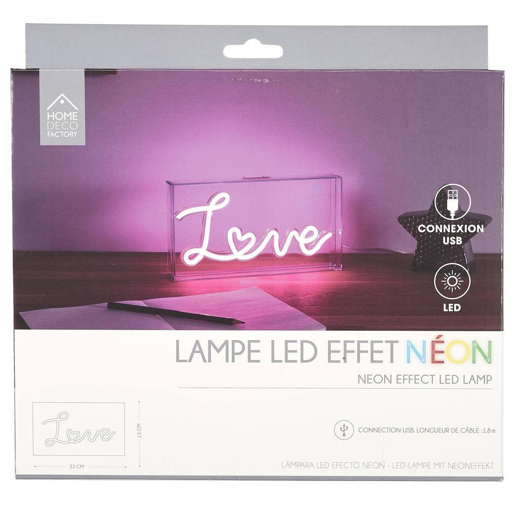 Love Acrylic Led Lamp