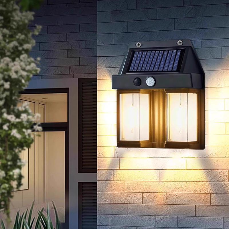 Solar Tungsten LED Wall Lamp Outdoor Waterproof Motion Sensor Wall Lamp  IP65 Porch Garden Garage Courtyard Decorative Lighting