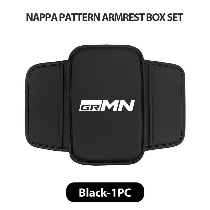 For Toyota Leather Car Armrest Box Cushion Side Storage Pocket Protector Cover GR Sport Crown RAV4 Yaris Land Cruiser Corolla