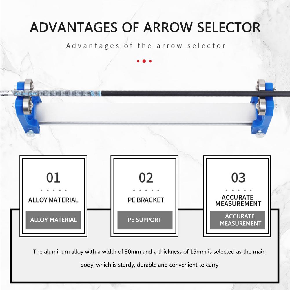 Professional Arrows Straightness Detection Tool Aluminium Alloy Arrows Checker Archery Accessories Accurate Measurement