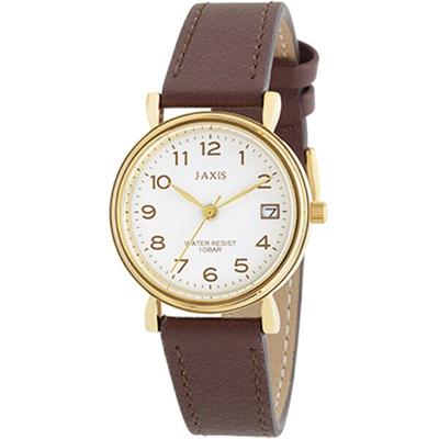 J-AXIS BL1218-BR (SFR Damen-Modeuhr, 10 atm wasserdicht, Uhr mit Datumsanzeige, Sonnenflamme) Sehen