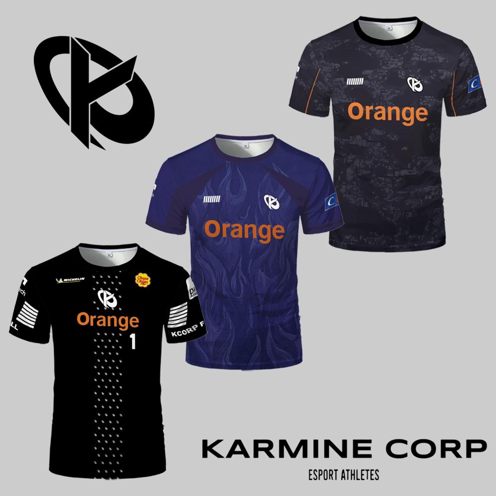 Karmine Corp Esports Uniform Season Jerseys Summer Men's Breathable Sports T-shirt KCorp Fans Customized Tops Boys Tees Valorant