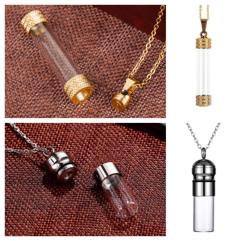 DIY Glass Vial Necklace For Ashes Sand Perfume Bottle Necklaces NEW Ashes Urn Necklaces