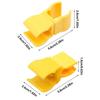 6Pcs Yellow Football Training Flag Pole Clip Football Training Obstacle Buckle  Outdoor