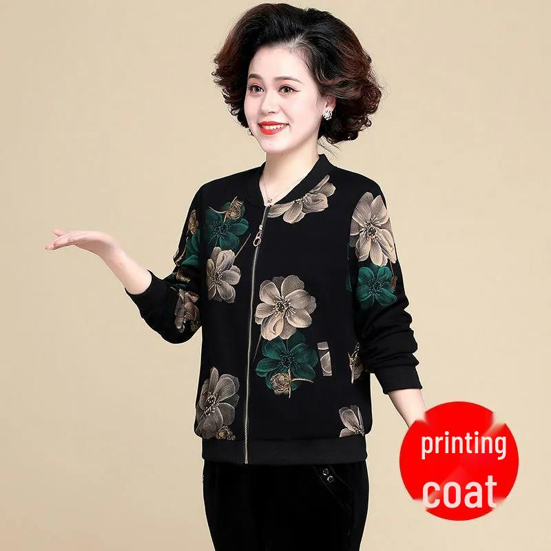 Women's Plus Size Versatile Long-Sleeved Jacket for Spring/Autumn 2025