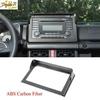Carbon Fiber Navigation GPS Decorative Cover Trim Fit For Suzuki Jimny -