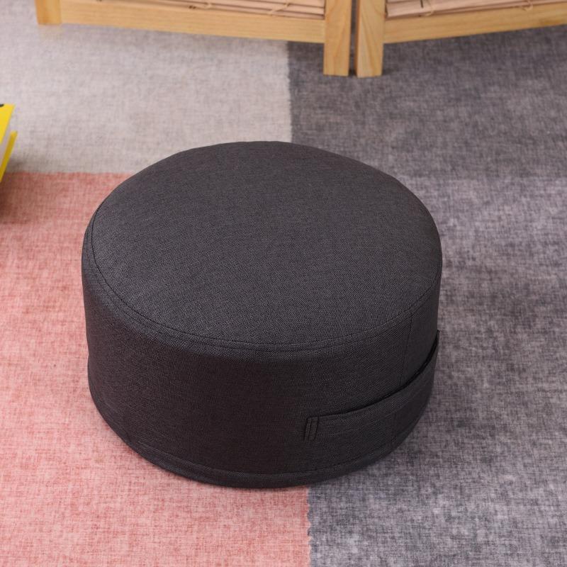Round Floor Cushions, Tatami Thicken Pouf Ottoman, Detachable & Washable,for Coffee Table Balcony Bay Window,with Side Handle
