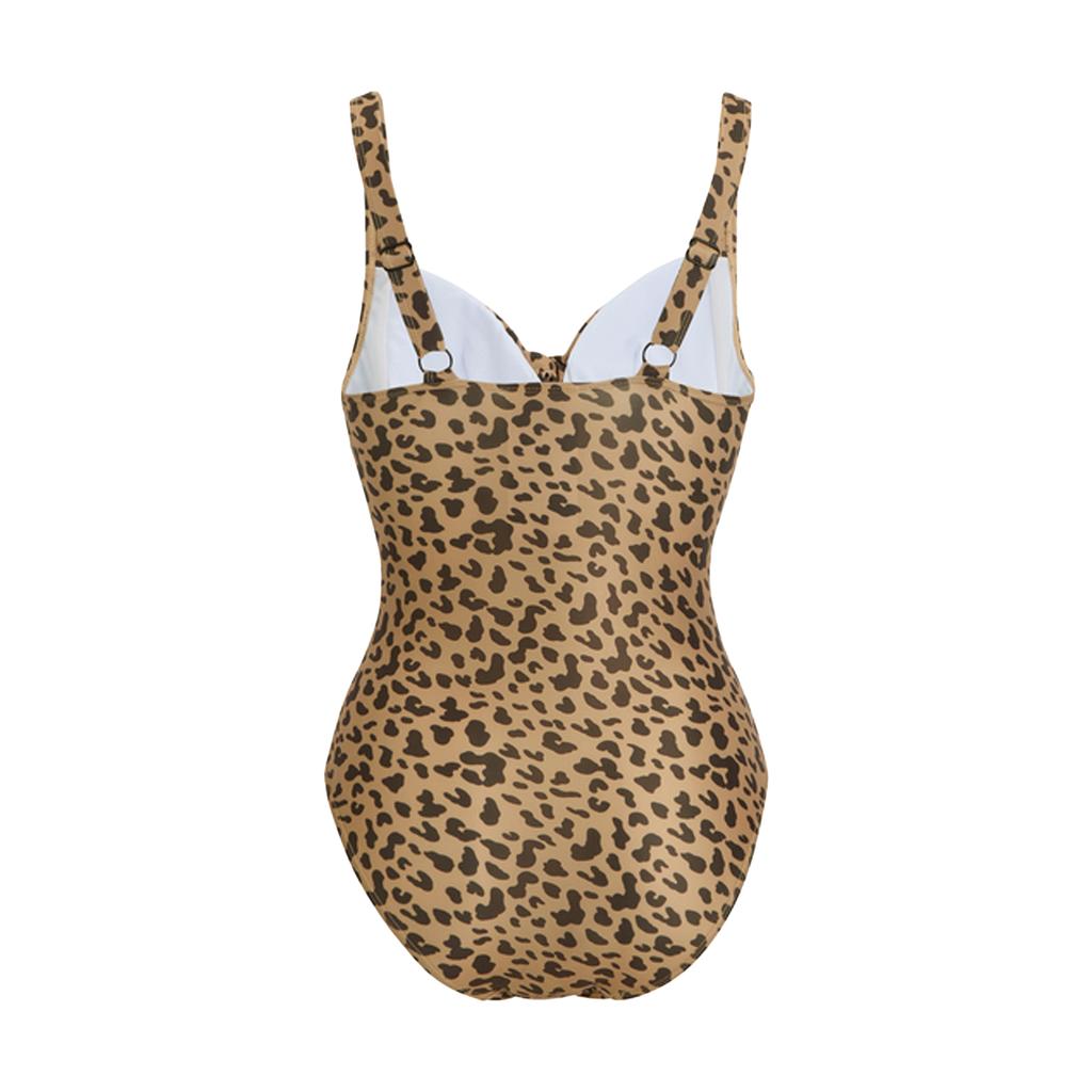 Regatta Womens/Ladies Sakari Leopard Tummy Control One Piece Swimsuit