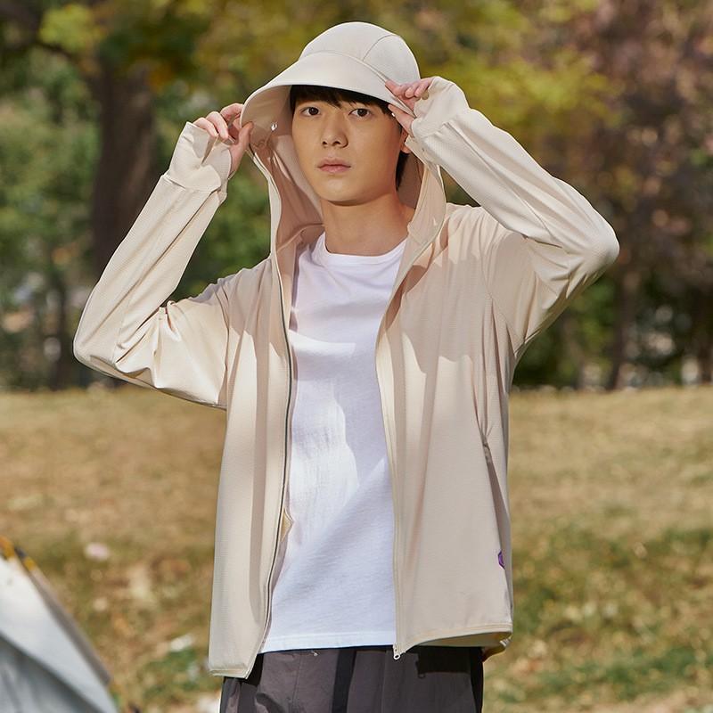 UV Protection Hooded Sun Shirt Couples Lightweight Breathable Outdoor