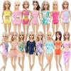 11.5'' Girl Doll Swimsuits 1/6 Doll Bikinis 11.8 Inch 30cm Beach Swimwear Clothes Summer Kids Toy Accessories