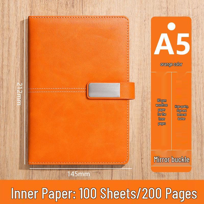 Custom Logo A5 High-End Office Notebook with Premium Cover and Inner Pages