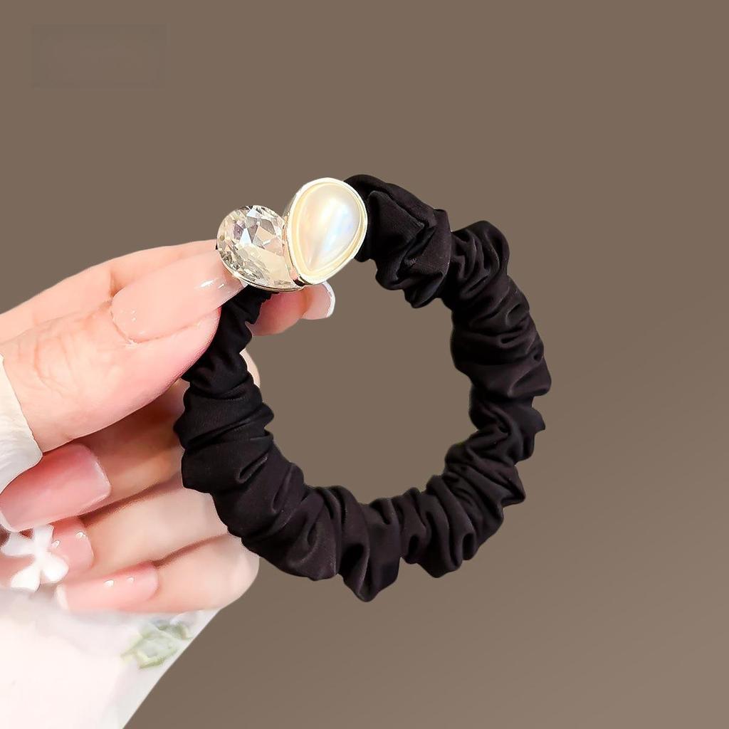 Exquisite Forest Style Butterfly Crystal Hair Ties - Durable Rubber Bands for Women