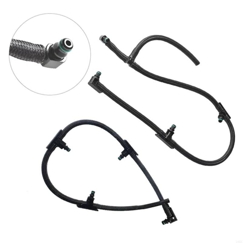 28GC 2pcs Replacement Return Hose 97328733 98062291 Injector Return Line for 2500 2004-2010 Auto Accessories