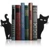 Langlebiger Eisen Katzen Buchstütze Schwarzer Metall Buchhalter Geschenk Metall Buchstütze Heimbibliothek