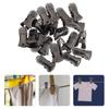 20 Peças Mini Garras de Jacaré de Metal Mola Forte Pegada Dentes Antiderrapantes para Aba de Chapéu Tecido de Roupa Costura Bainha Alfaiataria