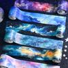 50mm*2m Colorful Starry Sky Cloud Washi Tape DIY Scrapbook Background Decoration Album Envelope Diary Marking Stationery