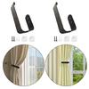 Contemporary Metal Drapery Tiebacks 2 Pack Wall Mounted Curtain Holdbacks Hooks Accessories for Elegant Interior Decors