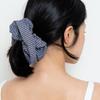 Geegee Stripe Shirt Hair Scrunchie - Navy