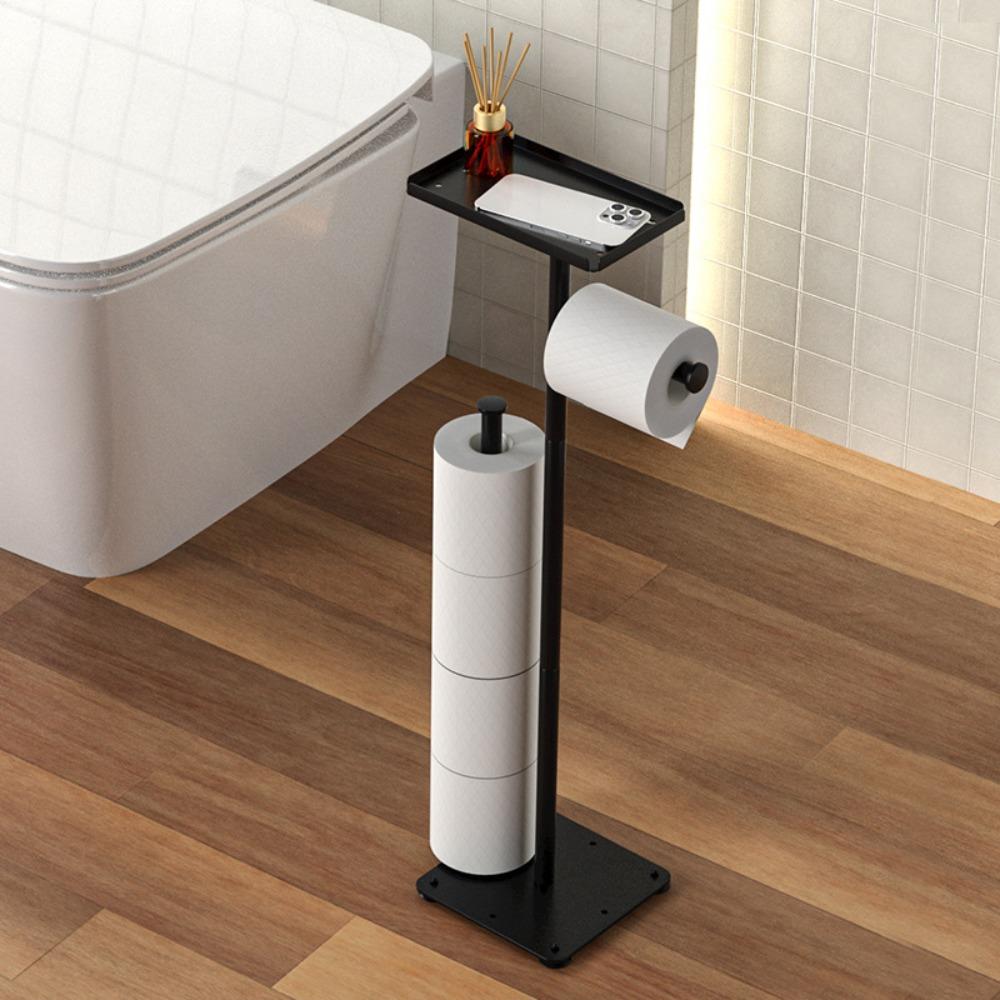 

Черный держатель для салфеток в ванной комнате, стеллаж для хранения из углеродистой стали, держатель для хранения рулонов туалетной бумаги