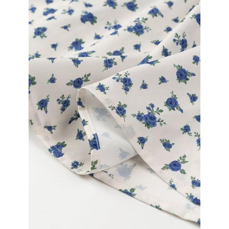 Kaslead New Arrival Women's Clothing Fashion Style Fashion Casual Minimalist French Floral Short Sleeve Dress