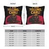 I Am Yelling Carl Donut Cat Meme Pillow Cover Square Cushion Cover Morden Pillow Case For Sofa Bedroom Home Decor