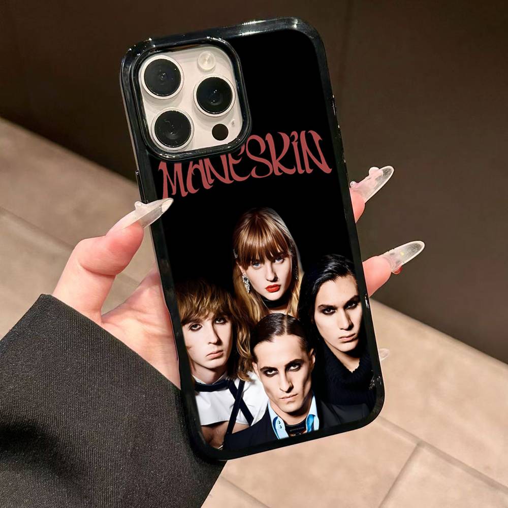 

Rock Band M-ManeskinS For iPhone 17 16 15 14 13 Pro 12 11 Pro Max Hard PC+TPU Phone Cases Back Cover iPhone 14pro max