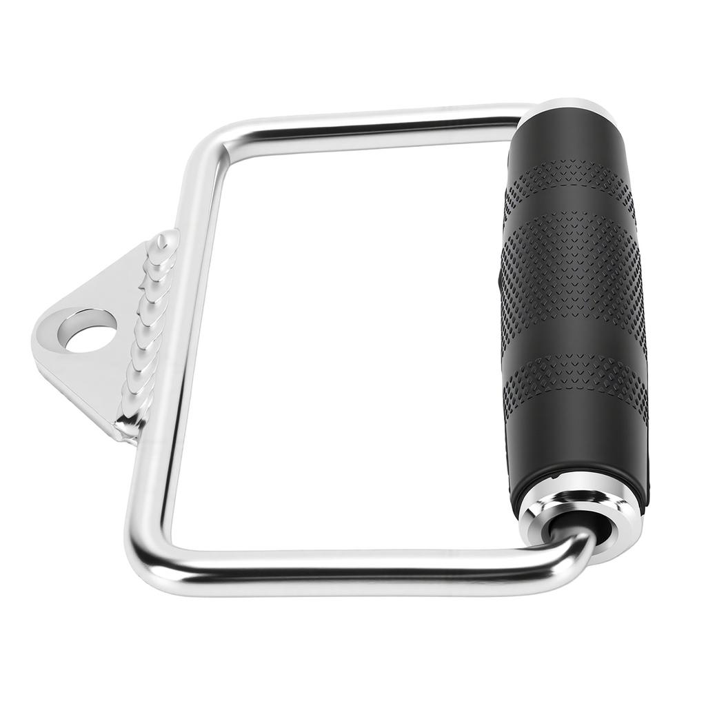 D Handle Cable Attachment Rotating Steel Arm Wrestling Exercise D Handle for Pull Down Bar Workout Accessories