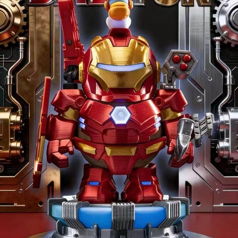 In Stock Cartoon Iron Capybara Hero Magnetic Mecha Armor Capybara Doll Hand Made Creative Toys Collectible Action Figures Durable Gifts