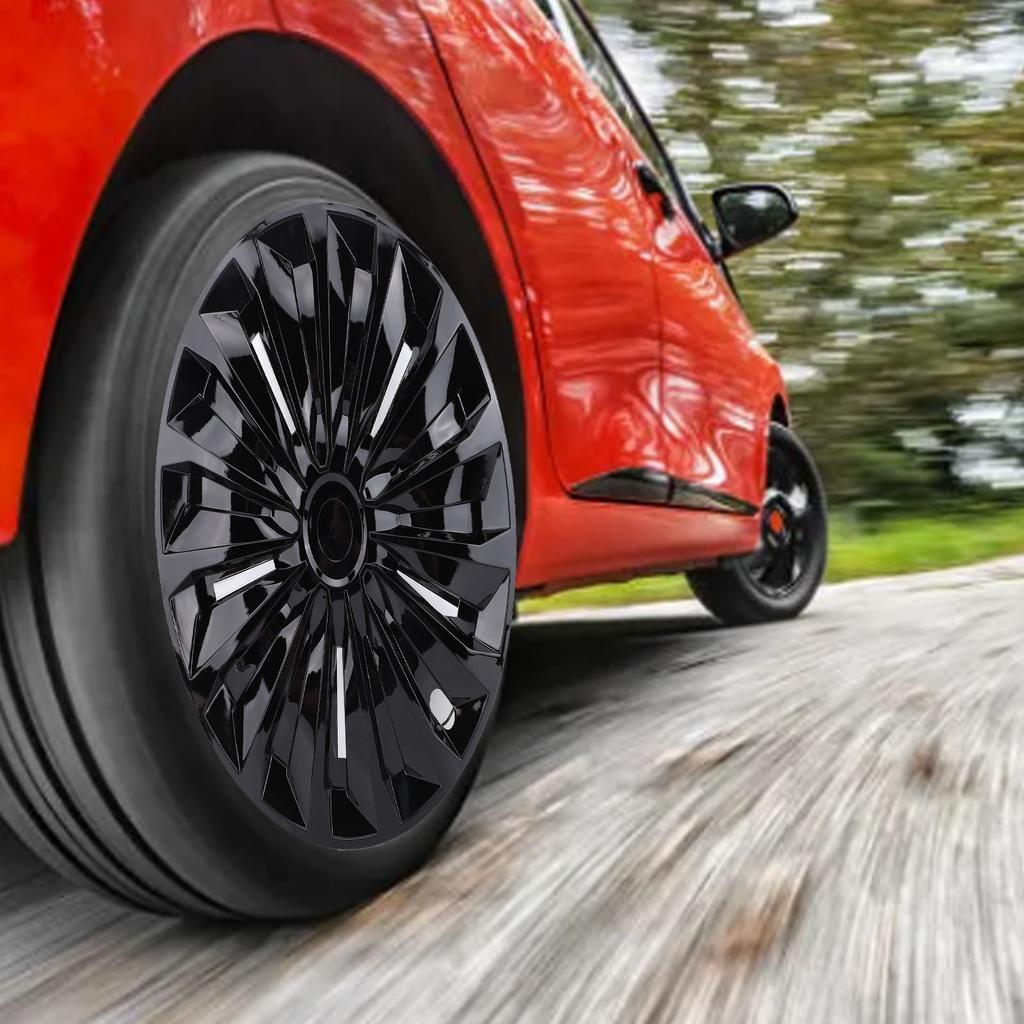 4 szt. 15-calowe Kołpaki Kół Pełne Stylowy Wygląd Dopasowanie do Felgi R15 dla Większości Samochodów Ciężarówek SUV