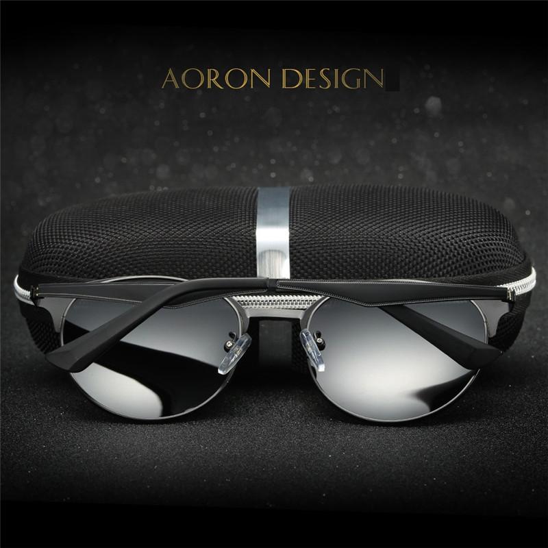 Kolorowe okrągłe ramki mężczyźni kobiety moda spolaryzowane okulary przeciwsłoneczne klasyczne okulary przeciwodblaskowe okulary do jazdy na świeżym powietrzu okulary UV400