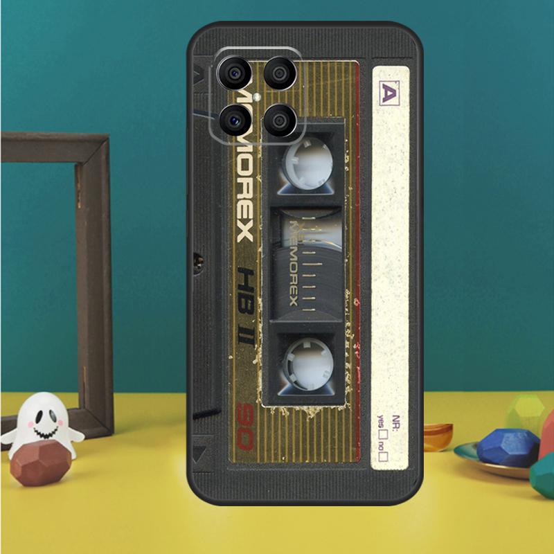 Cassette Tape Case For Honor Magic 5 6 7 Lite Honor 200 Pro 50 70 90 Lite X9b X9a X8b X8a X8 X9 X9c Cover