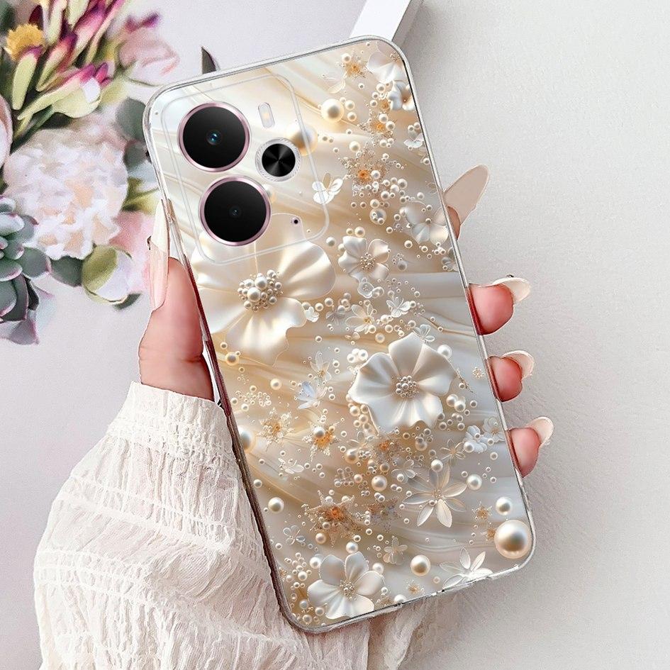 Case For Realme 14 5G New Stylish Rose Butterfly Moon Soft Silicone Cover Coque For Realme14 14X 14T Bumper Realme14T 14 X Funda