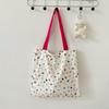4 New Sweet Cartoon Bear Embossed Shoulder Bag Double Shopping Bag Cute Student Casual Armpit Bag