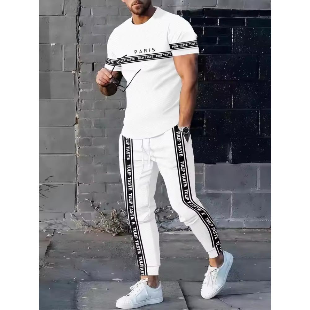 2026 Summer Men's Suit with 3D Printed Pattern Breathable Lightweight Comfortable Leisure Sports Outdoor Men's Clothing