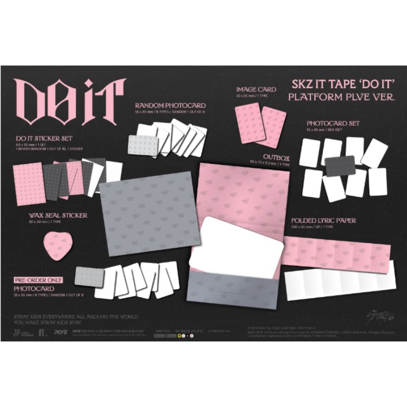 With Photo Card Stray Kids SKZ IT TAPE DO IT PLATFORM PLVE VER Album Straykids