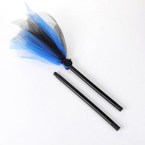 Halloween Witch Broom Wizard Cosplay Accessory Halloween Party Prop Realistic Plastic Broom Decoration for Stage Performance