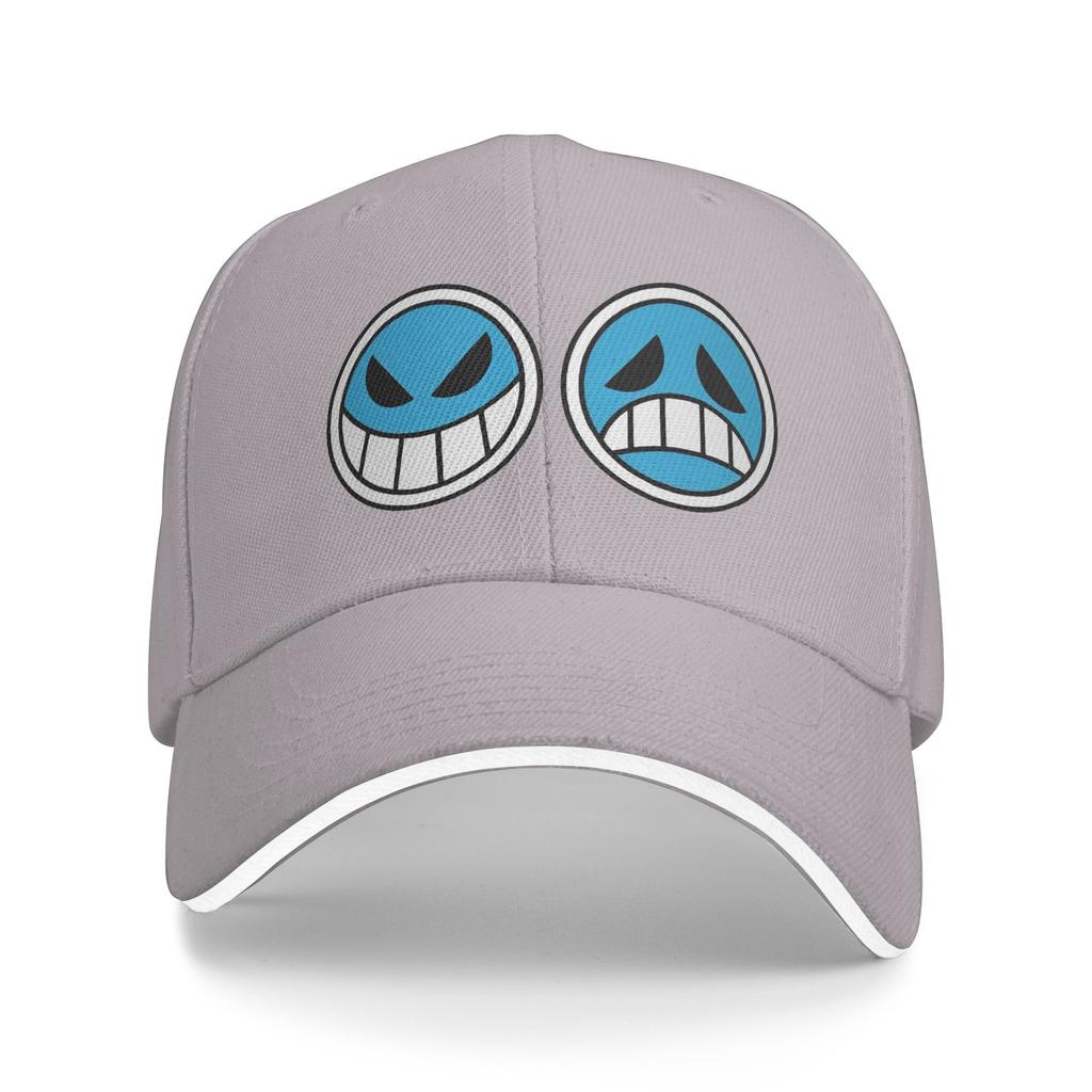 Ace Logo One Piece Flag Baseball Cap Fashion Sandwich Hat Unisex Adjustable Sun Cap Outdoor
