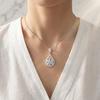 Sparkling Drop Pendant Necklace Women Cubic Zirconia Necklace Elegant Wedding Necklace