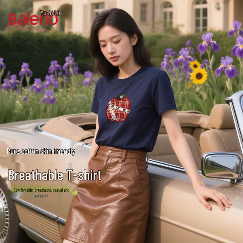 

Baleno Women s American Style Oversize Fun Print Short Sleeve T-Shirt XL